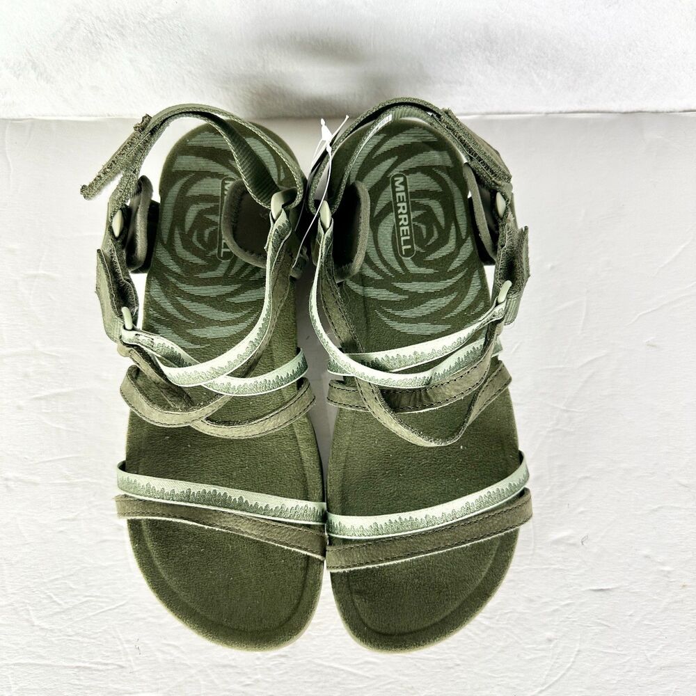 Merrell Women's Terran 3 Cush Lattice Sandal Size 7 Olive NWT Hiking Outdoor - Picture 5 of 8